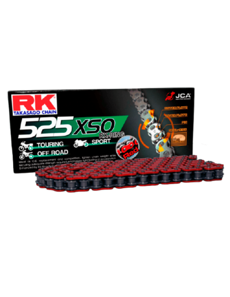 Cadena de transmisión RK XSO 525 Rojo