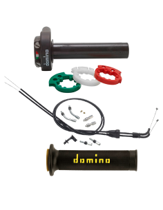 DOMINO XM2 Schnellgasgriff mit Universalverkabelung Marke Farbe nach Wahl. D5176.03-01