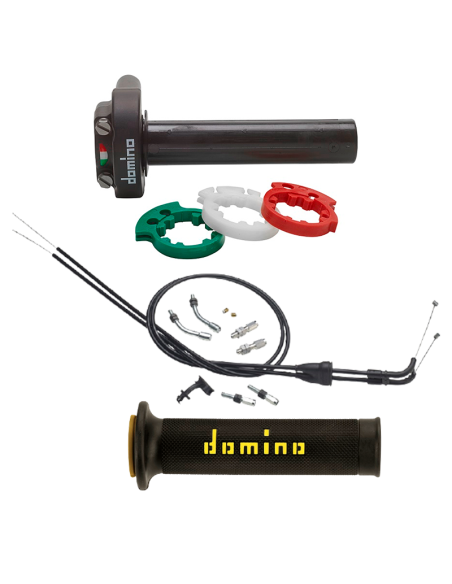 DOMINO XM2 Schnellgasgriff mit Universalverkabelung Marke Farbe nach Wahl. D5176.03-01