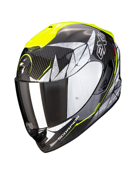 CASCO SCORPION EXO-1400 CARBON AIR ARANEA BLACK / YELLOW