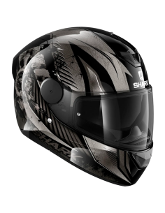 CASCO SHARK D-SKWAL 2 ATRAXX MATT BLACK / ANTHRACITE / SILVER 2