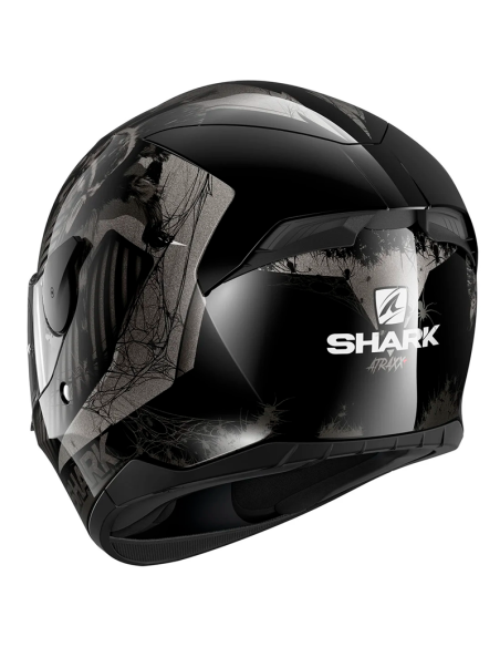 CASCO SHARK D-SKWAL 2 ATRAXX MATT BLACK / ANTHRACITE / SILVER