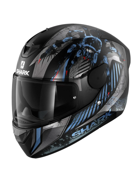 CASCO SHARK D-SKWAL 2 ATRAXX MATT BLACK / ANTHRACITE / BLUE