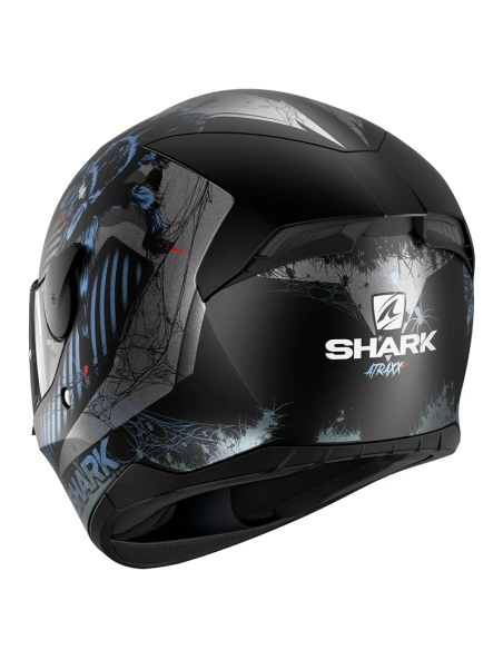 CASCO SHARK D-SKWAL 2 ATRAXX MATT BLACK / ANTHRACITE / BLUE