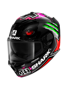CASCO SHARK SPARTAN GT CARBON REPLICA REDDING SIGNATURE CARBON / RED / GREEN