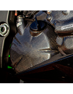 CARBON 2 RACE Protector / Tapa Embrague Carbono KAWASAKI ZX-6R 2009-2019 2