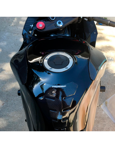 CARBON 2 RACE Deslizadores de Depósito Carbono KAWASAKI ZX-6R 636 2009-2021