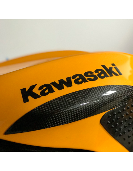 CARBON 2 RACE Deslizadores de Depósito Carbono KAWASAKI ZX-10R 2004-2007
