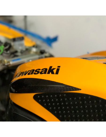 CARBON 2 RACE Deslizadores de Depósito Carbono KAWASAKI ZX-10R 2004-2007