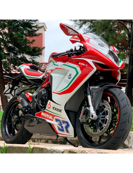 CARBON 2 RACE Añadido Quilla Carbono MV AGUSTA F3 675 / 800 2012-2021