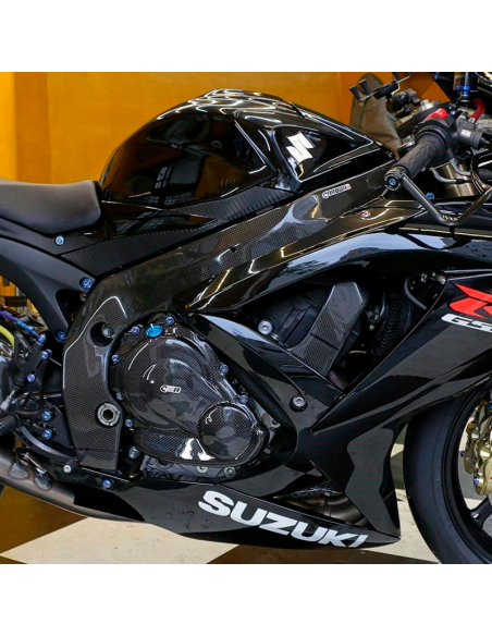 CARBON 2 RACE Protectores de Chasis Carbono SUZUKI GSX-R 600 / 750 2006-2010