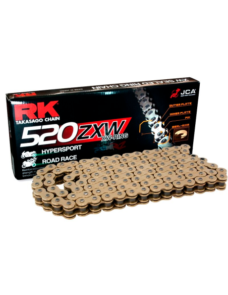 RK Cadena de transmisión ZXW 520 Super Reforzada Dorada
