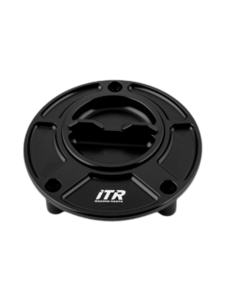 Schwarzer Alu-R-Tankdeckel mit Schraubverschluss für KAWASAKI