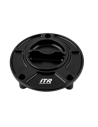ITR Tapon de depósito R en aluminio en color negro con cierre de rosca para KAWASAKI