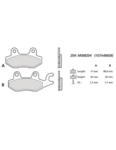 copy of Bremsbeläge BREMBO SC 07BB37SC