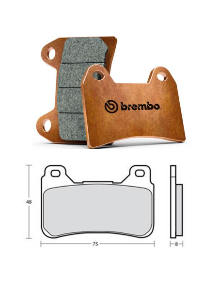 BREMBO Pastillas de freno Z04 HONDA. M488Z04 107A48648