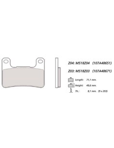 copy of Bremsbeläge BREMBO SC 07BB37SC