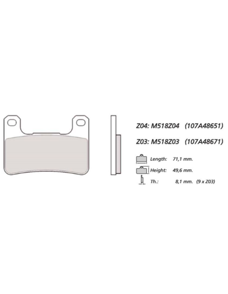 copy of Bremsbeläge BREMBO SC 07BB37SC