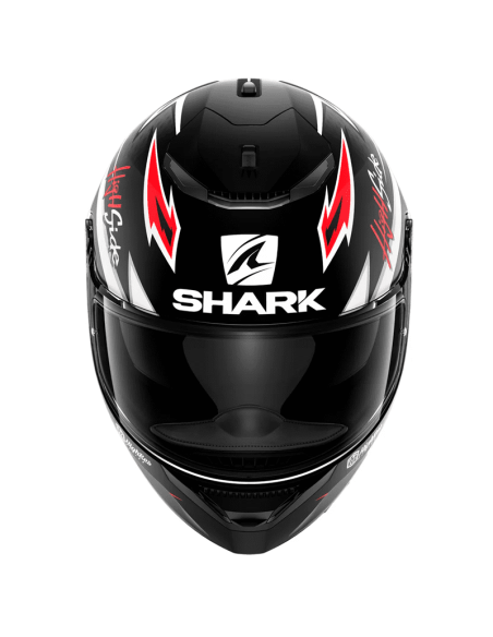 CASCO SHARK SPARTAN 1.2 ADRIAN PARASSOL MAT BLACK / SILVER / RED