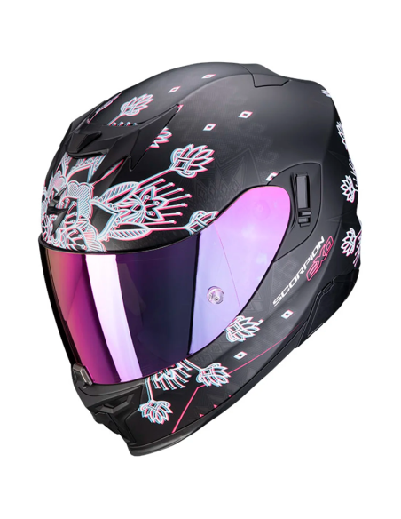 CASCO SCORPION EXO-520 AIR TINA MATT BLACK / SILVER
