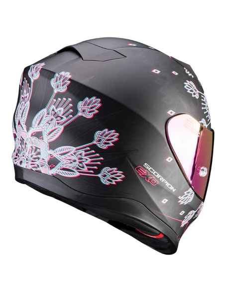 CASCO SCORPION EXO-520 AIR TINA MATT BLACK / SILVER