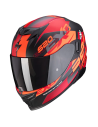 CASCO SCORPION EXO-520 AIR COVER MATT BLACK / RED