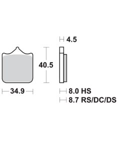 SBS Pastillas de freno P762-DS 2