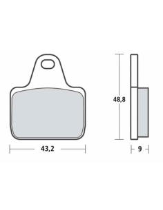 Pastillas de freno SBS P805-DS 2