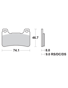 SBS Pastillas de freno P809-DS DUAL SINTER 2