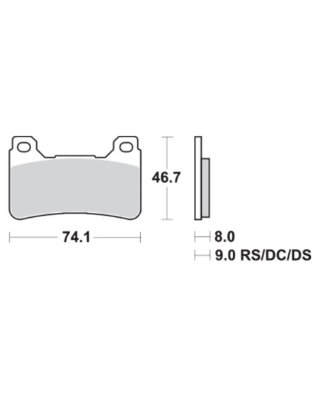 SBS Pastillas de freno P809-DS1 DUAL SINTER