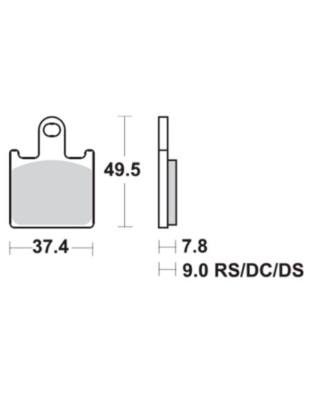 Pastillas de freno SBS 838-DS DUAL SINTER