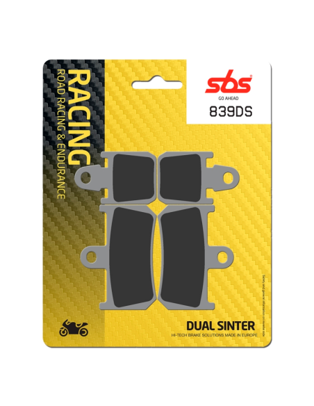 Pastillas de freno SBS P839-DS DUAL SINTER