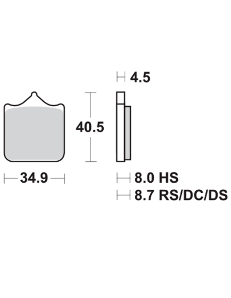 SBS Pastillas de freno P870-DS2 DUAL SINTER