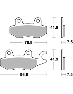 SBS Pastillas de freno P955-DS1 DUAL SINTER 2