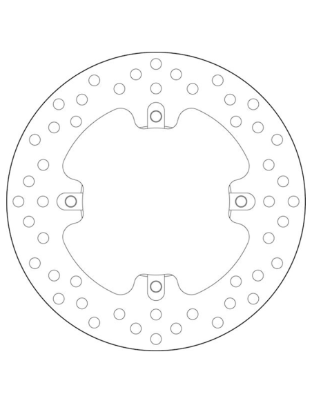 Brembo 68B407J2 Disco Trasero ORO MV AGUSTA