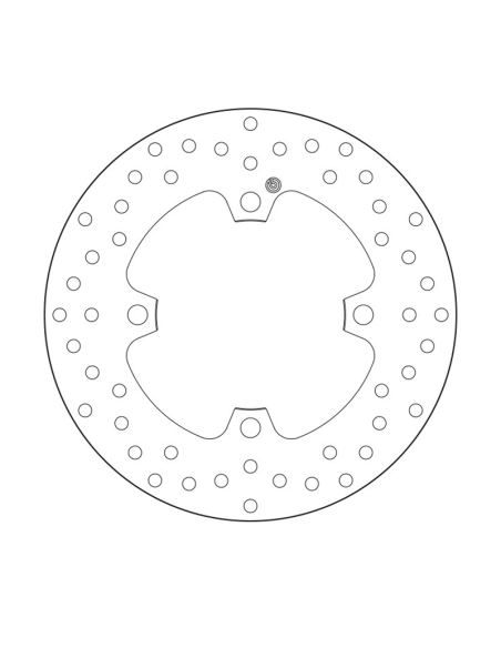 Brembo 68B407P8 Disco Trasero ORO KAWASAKI ZX-10R / RR.