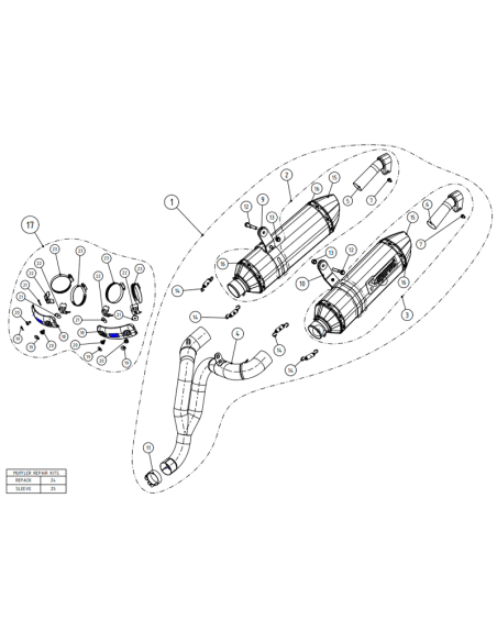 AKRAPOVIC SCHALLDÄMPFER TRIUMPH SPEED TRIPLE CARBON TRIPLE 1050 11-15 ZUGELASSEN