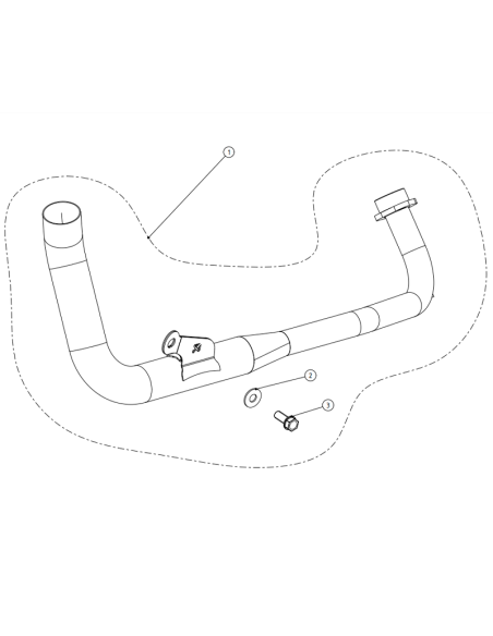 AKRAPOVIC COLECTOR DE TITANIO HONDA MSX 125 / GROM 2013-2016 E-H125E1