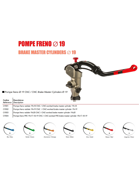 Bremspumpe accossato 19X20 CY023
