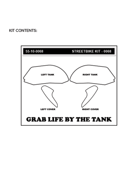 STOMPGRIP Kit de adhesivos DUCATI 1199/1299 REF: 55-10-0068