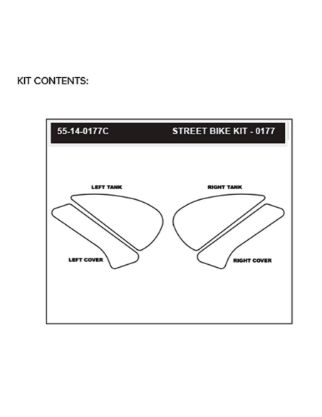 STOMPGRIP Kit de adhesivos ICON HONDA CBR 1000 RR-R 2020-2022 REF 55-14-0177