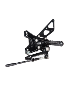 ESTRIBERAS MULTI REGULABLES - KAWASAKI ZX10R 2011-2015 - NEGRO
