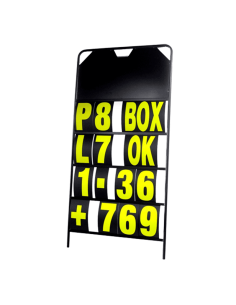 ITR KIT PIZARRA DE TIEMPOS + FUNDA + KIT DE NÚMEROS AMARILLO FLÚOR REF IT6043