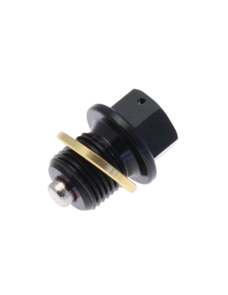 TECNIUM Tapón de vaciado de aceite magnético alu negro
