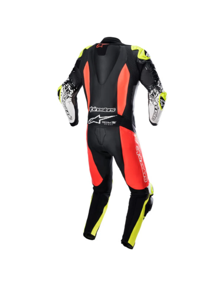 TRAJE / MONO ALPINESTARS GP TECH V4 PROFESSIONAL BLACK / RED FLUO / YELLOW FLUO