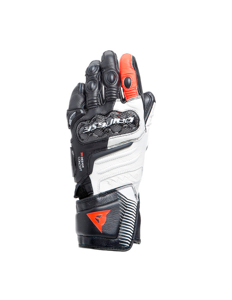 GUANTES DAINESE CARBON 4 LONG MUJER BLACK / WHITE / FLUO-RED