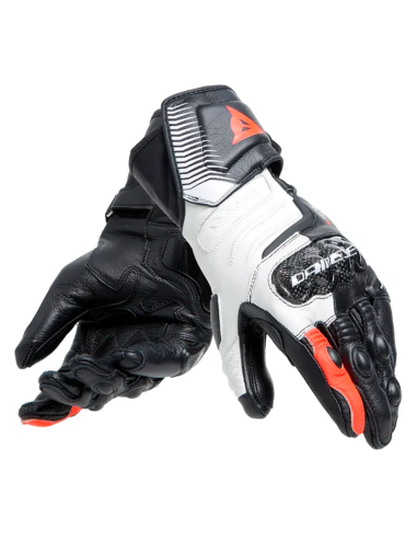 GUANTES DAINESE CARBON 4 LONG MUJER BLACK / WHITE / FLUO-RED