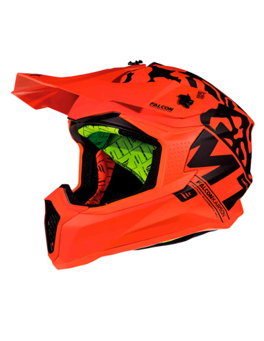 CASCO MT MX802 FALCON KARSON F3 NARANJA FLUOR MATE