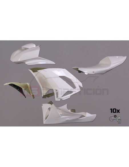 TF SUPERBIKE CARENADO DE FIBRA KAWASAKI ZX6R 2009-2012