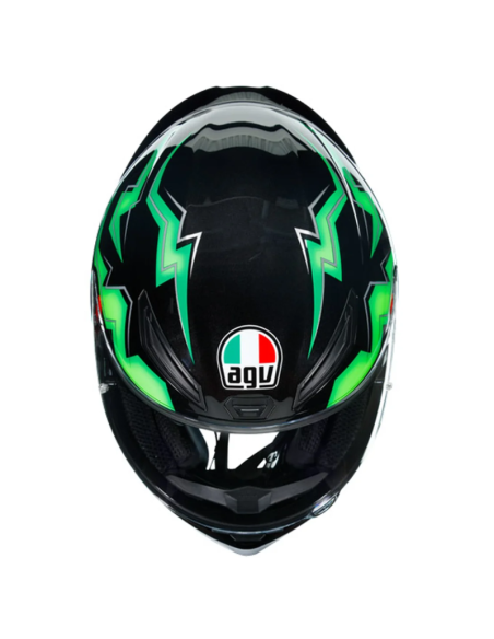 CASCO AGV K-1 KRIPTON BLACK / GREEN